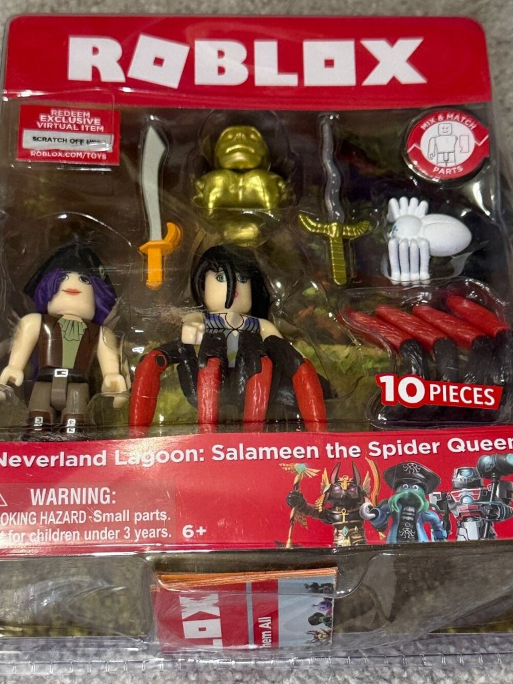 ROBLOX Neverland Lagoon Salameen The Spider Queen 10 Pieces